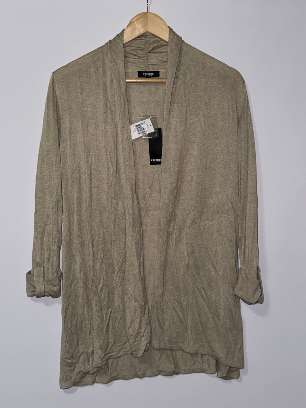 Premise Open Front Cardigan Sweater women’s size medium NWT
